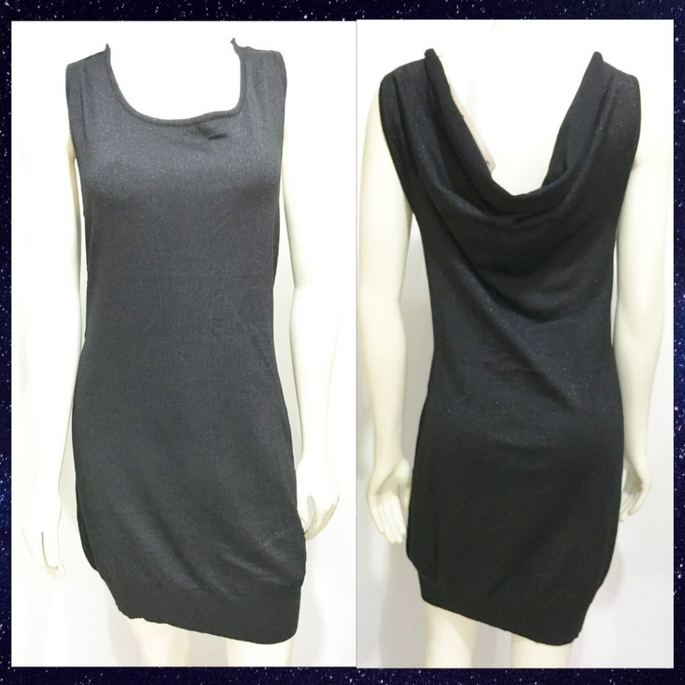 Anthropologie Mini-Dress M Black Sparkly NEW